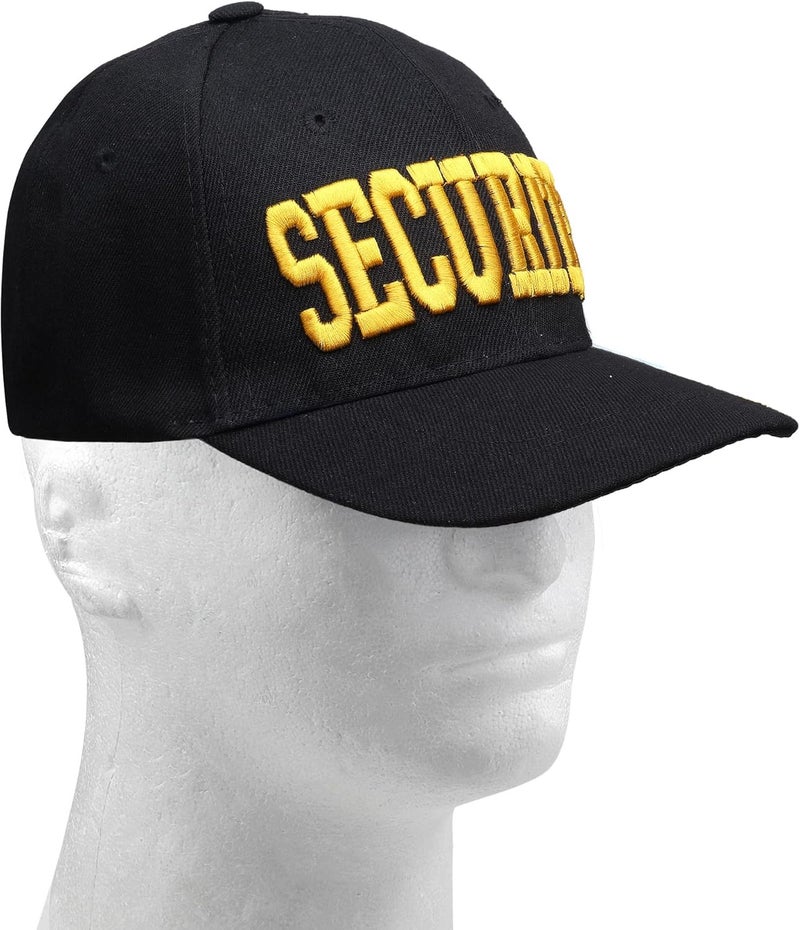 Falari Security Hat Baseball Cap - Gold or White Embroidery Security Front, Bill & Back - Adjustable Size - Image 3